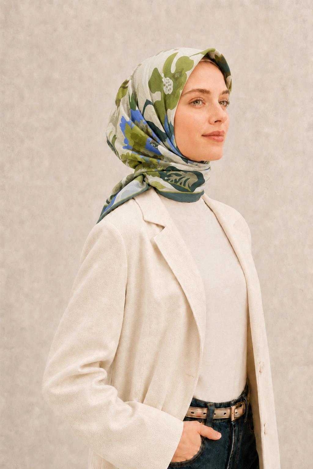 Harem Scarf Soft Pamuk Eşarp - Krem 2