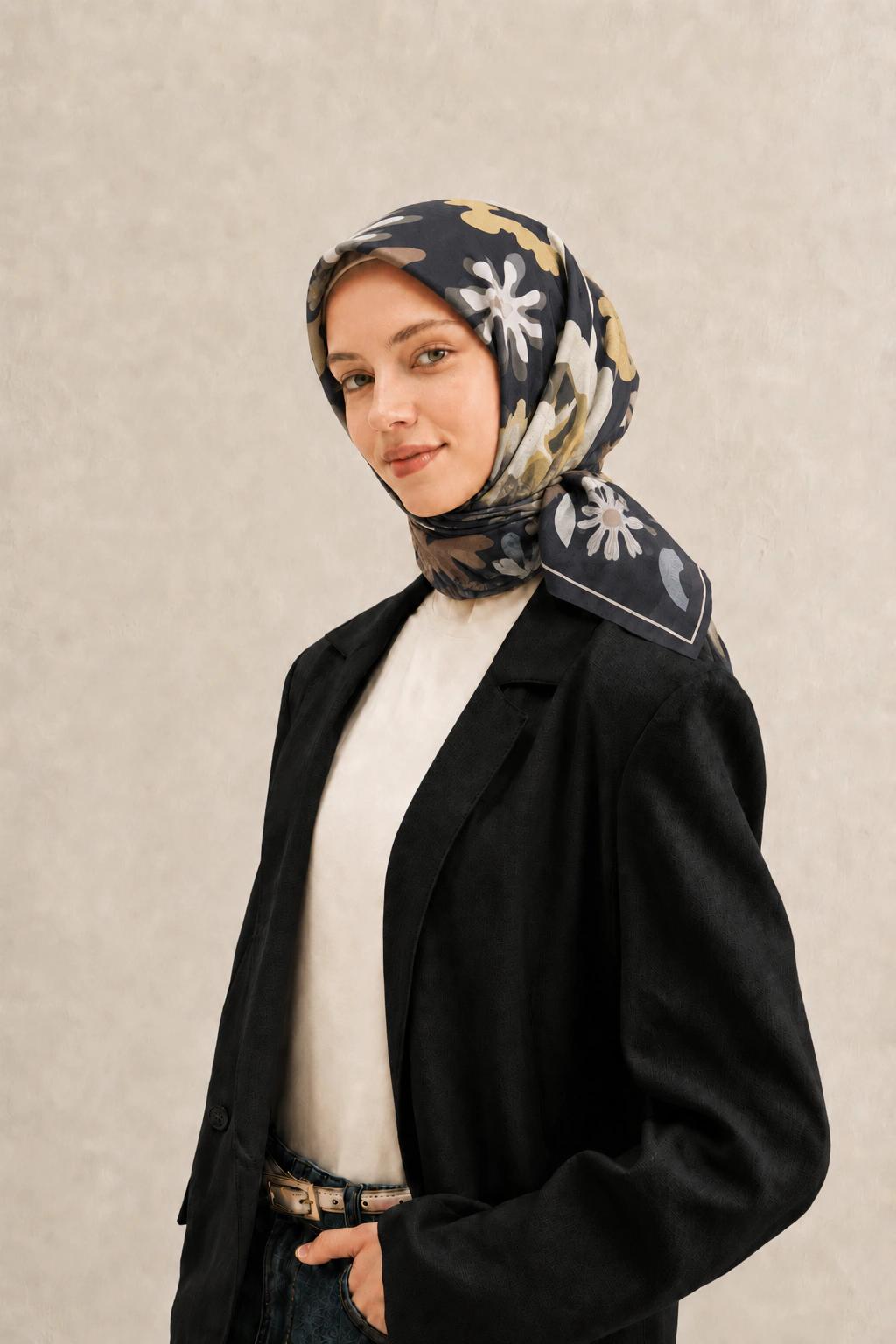 Harem Scarf Soft Pamuk Eşarp - Siyah