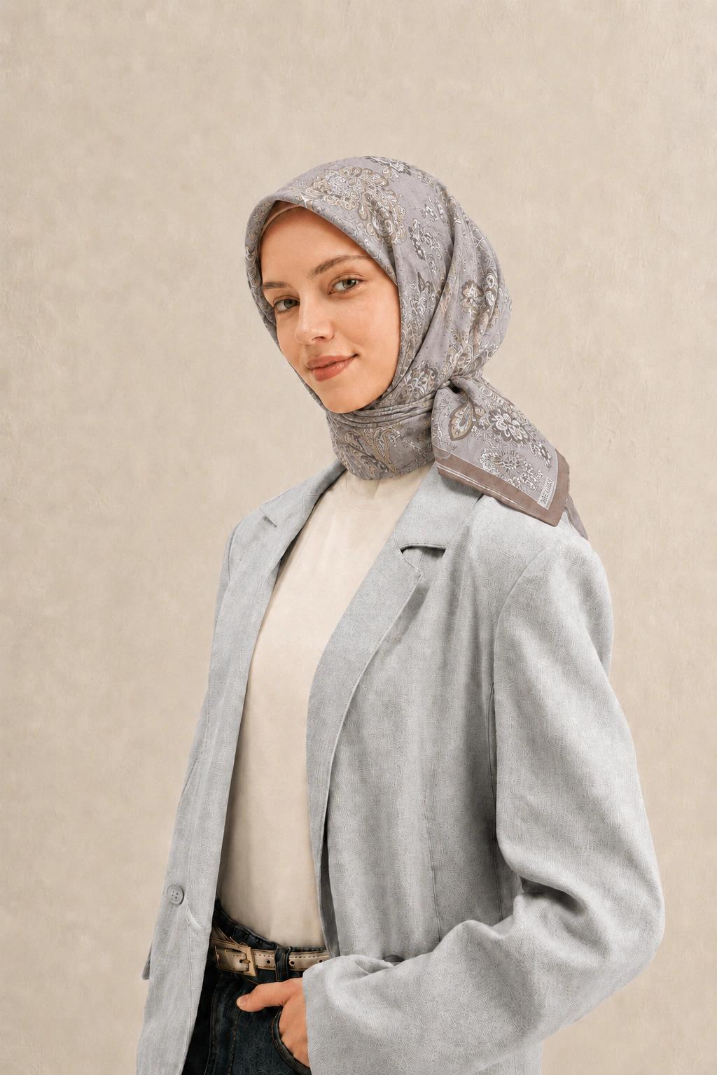 Belli Fresh Tensel Eşarp - Vizon