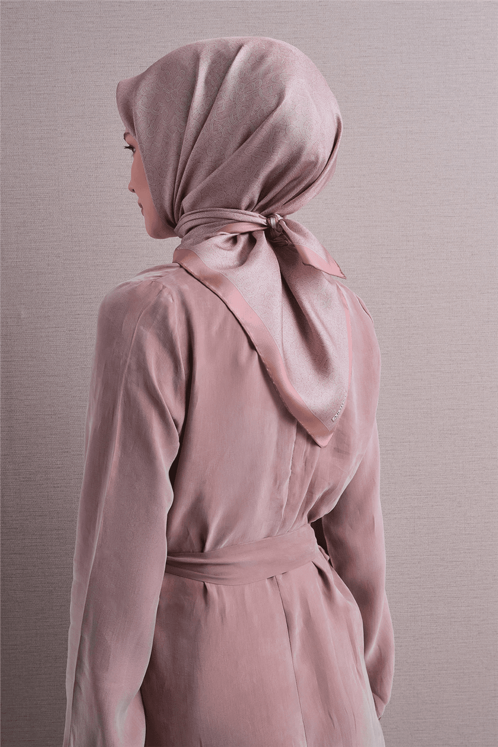 Armine Saf İpek Sura Eşarp 9601D - Pembe 3