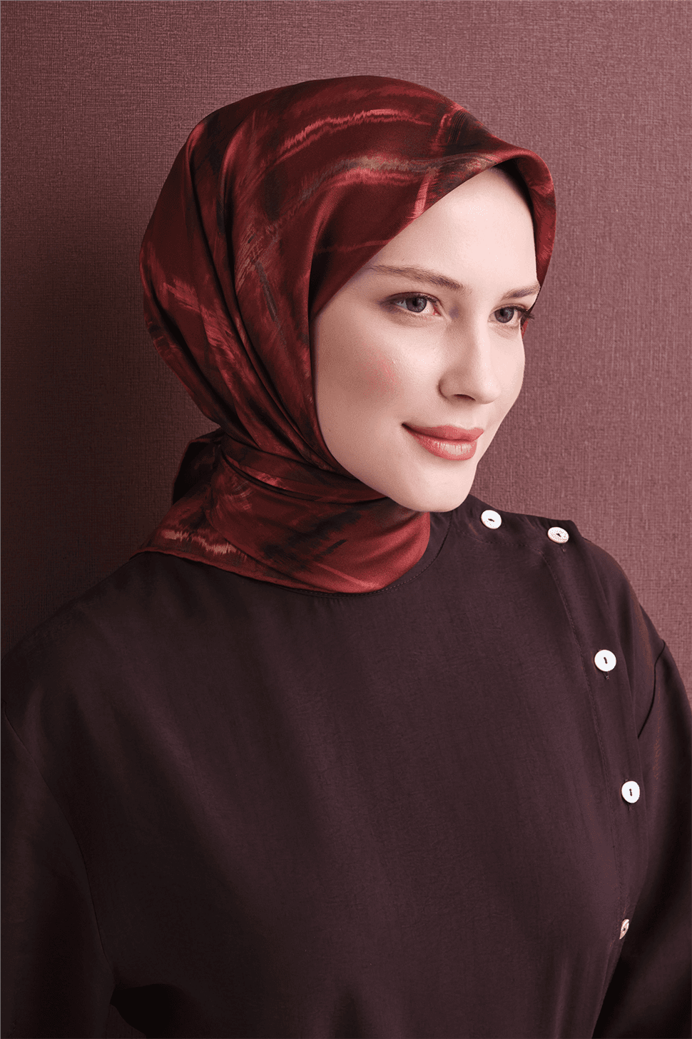 Armine Saf İpek Sura Eşarp 9602D - Kırmızı 3