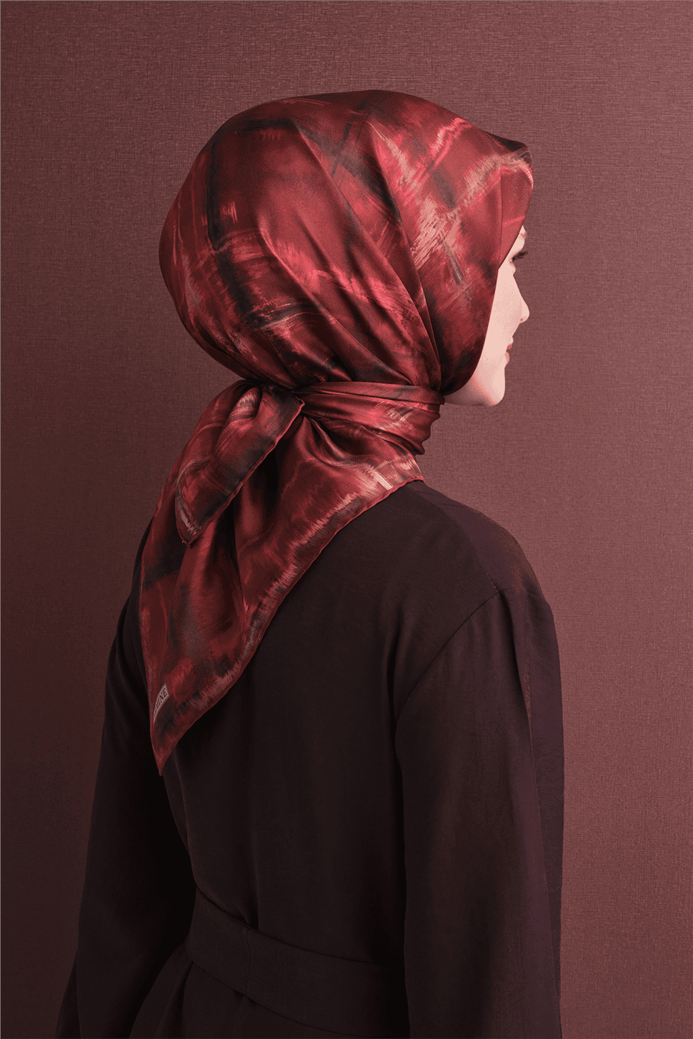 Armine Saf İpek Sura Eşarp 9602D - Kırmızı 4