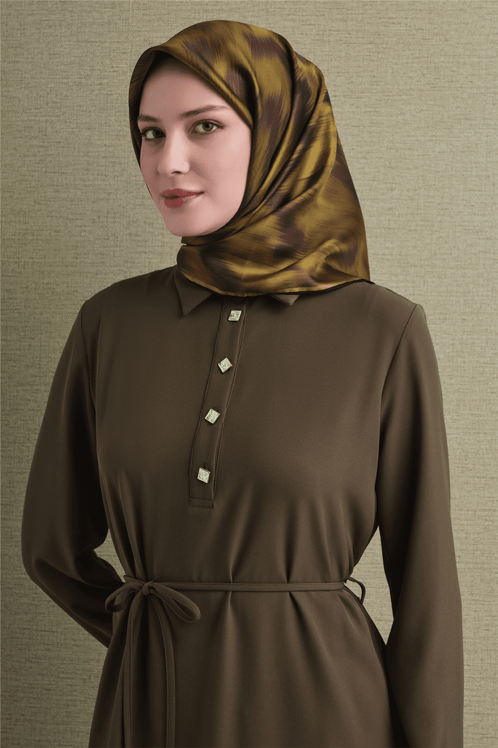 Armine Saf İpek Sura Eşarp 9605D - Yeşil