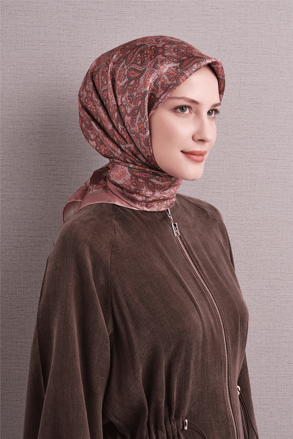Armine Saf İpek Sura Eşarp 9609D - Pembe 2