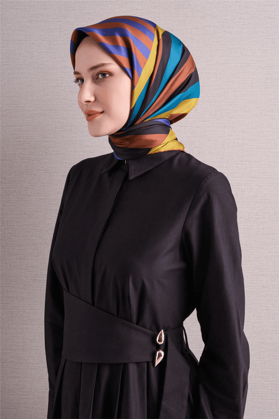 Armine Saf İpek Sura Eşarp 9615D - Sarı 2