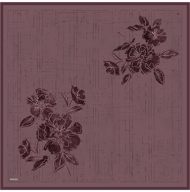 Armine Saf İpek Sura Eşarp 9617D - Mor 5
