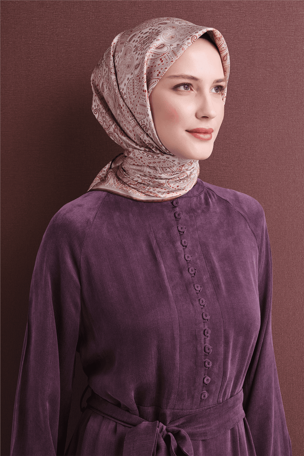 Armine Saf İpek Sura Eşarp 9631D - Bej 2