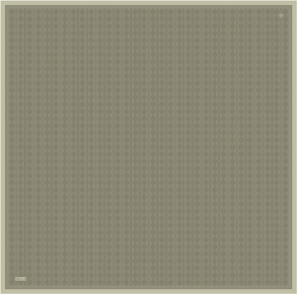Belli %100 Twill İpek Eşarp 4425D - Yeşil 3