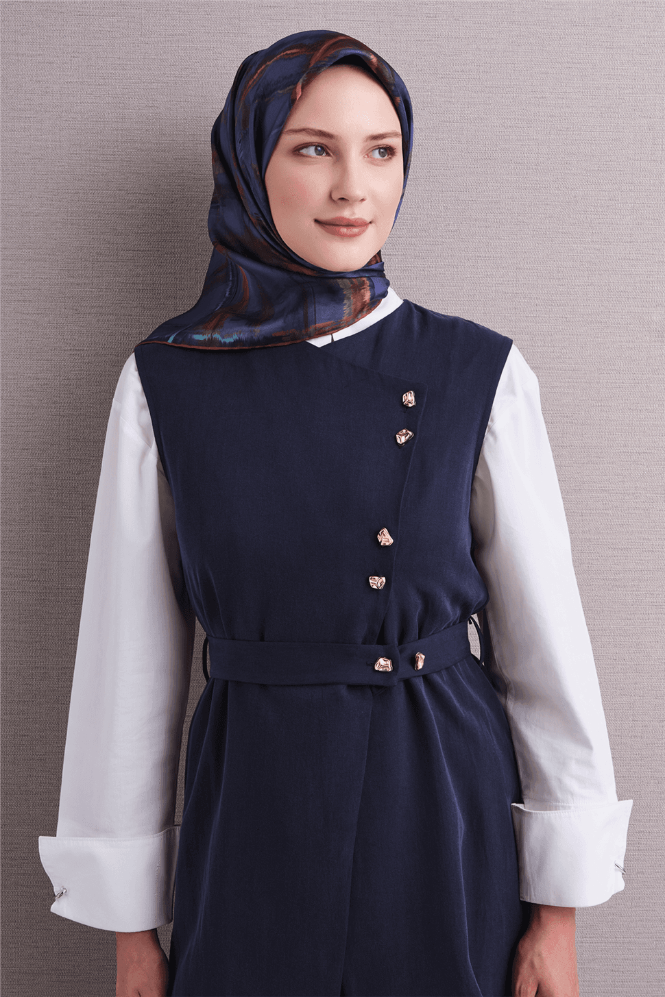 Armine Saf İpek Twill Eşarp 9602D - Mor 1