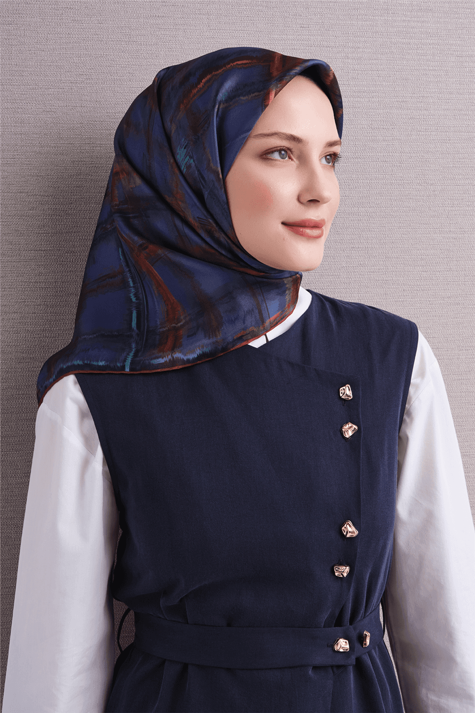 Armine Saf İpek Twill Eşarp 9602D - Mor 4