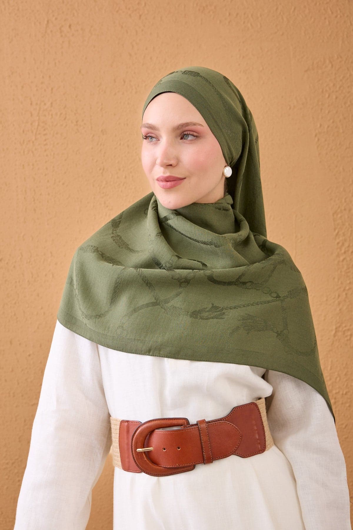 Silk Home Naia Pamuk Şal Halat - Yeşil