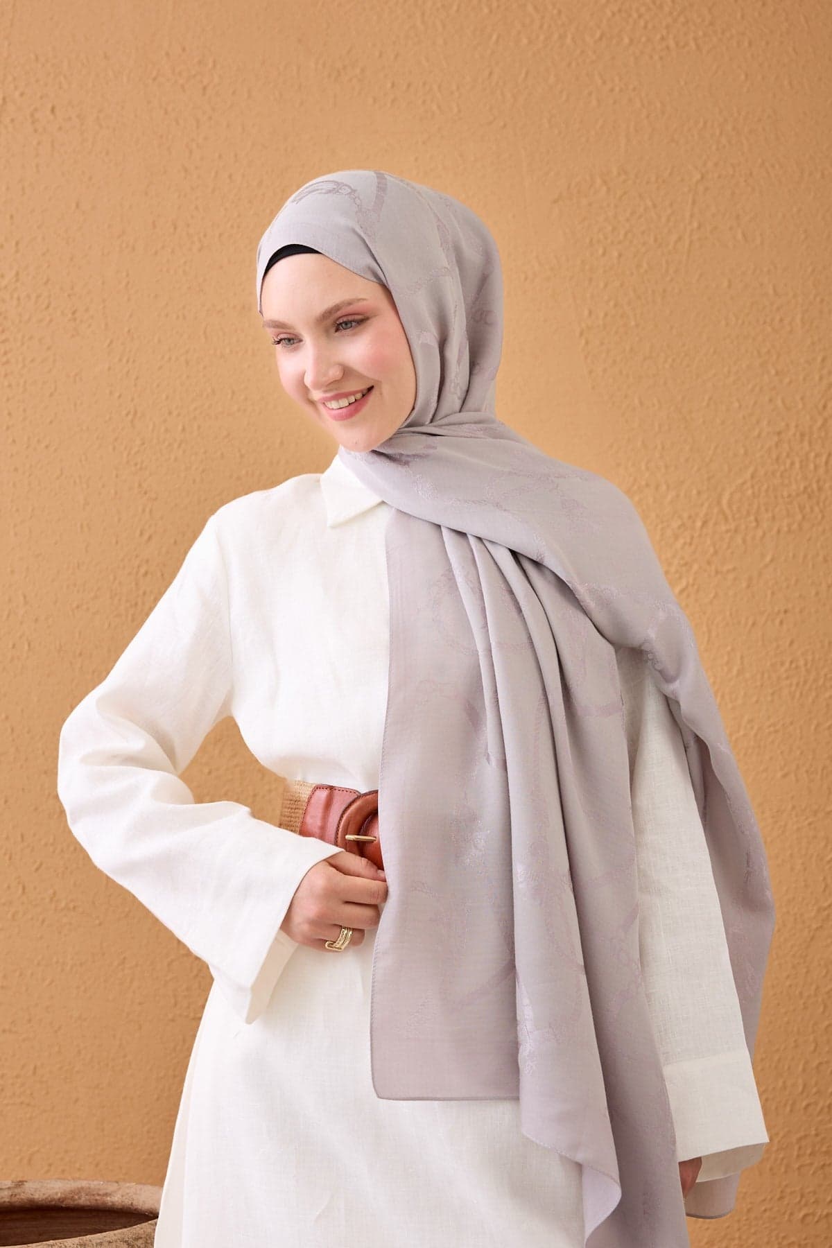 Silk Home Naia Pamuk Şal Halat - Gri