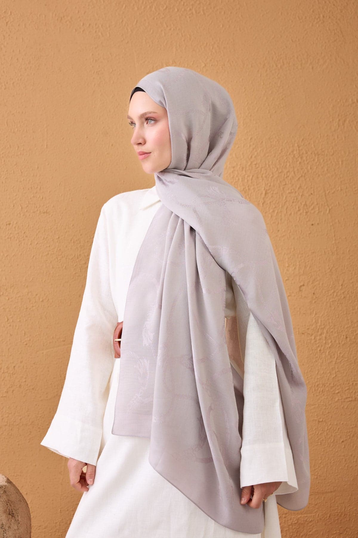 Silk Home Naia Pamuk Şal Halat - Gri 4