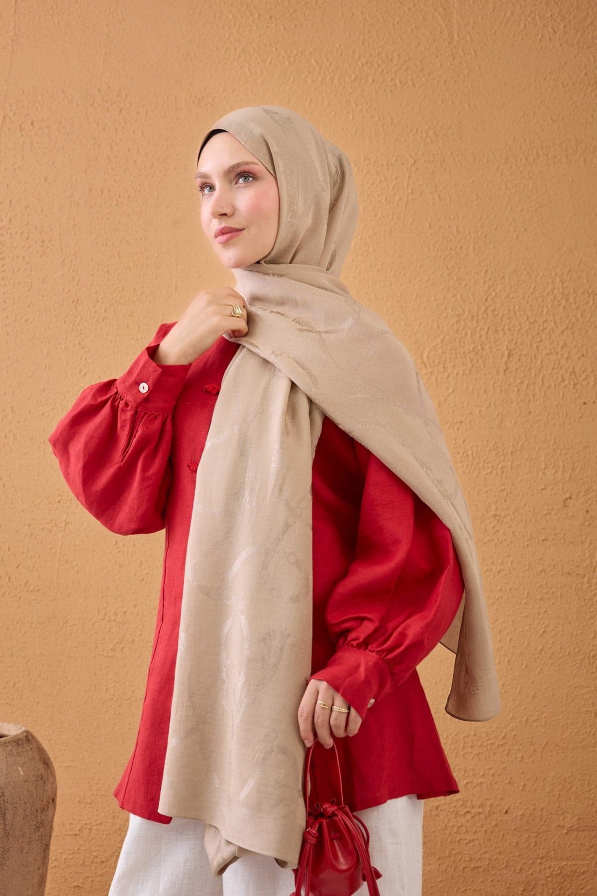 Silk Home Naia Pamuk Şal Halat - Bej 3