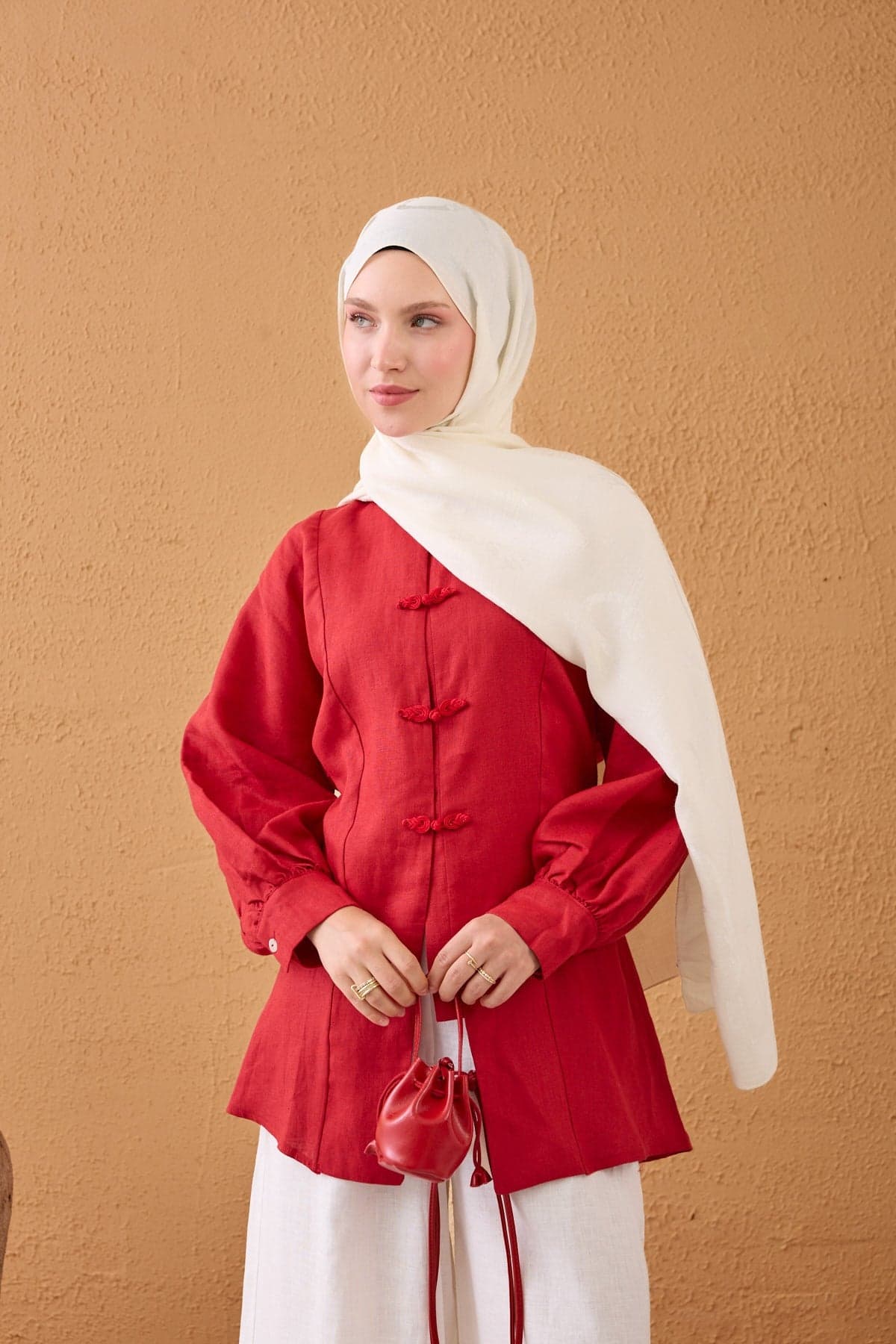 Silk Home Naia Pamuk Şal Halat - Ekru 2