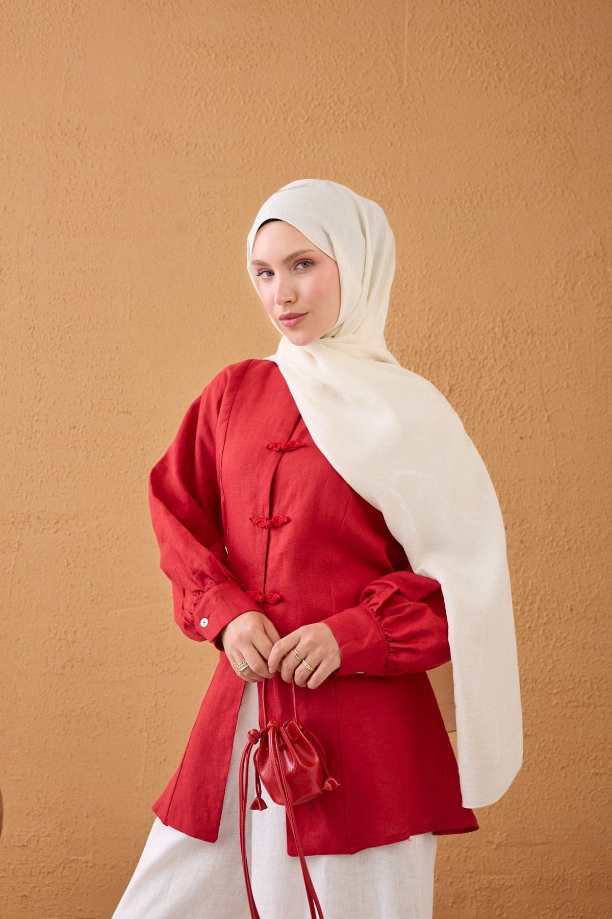 Silk Home Naia Pamuk Şal Halat - Ekru 3