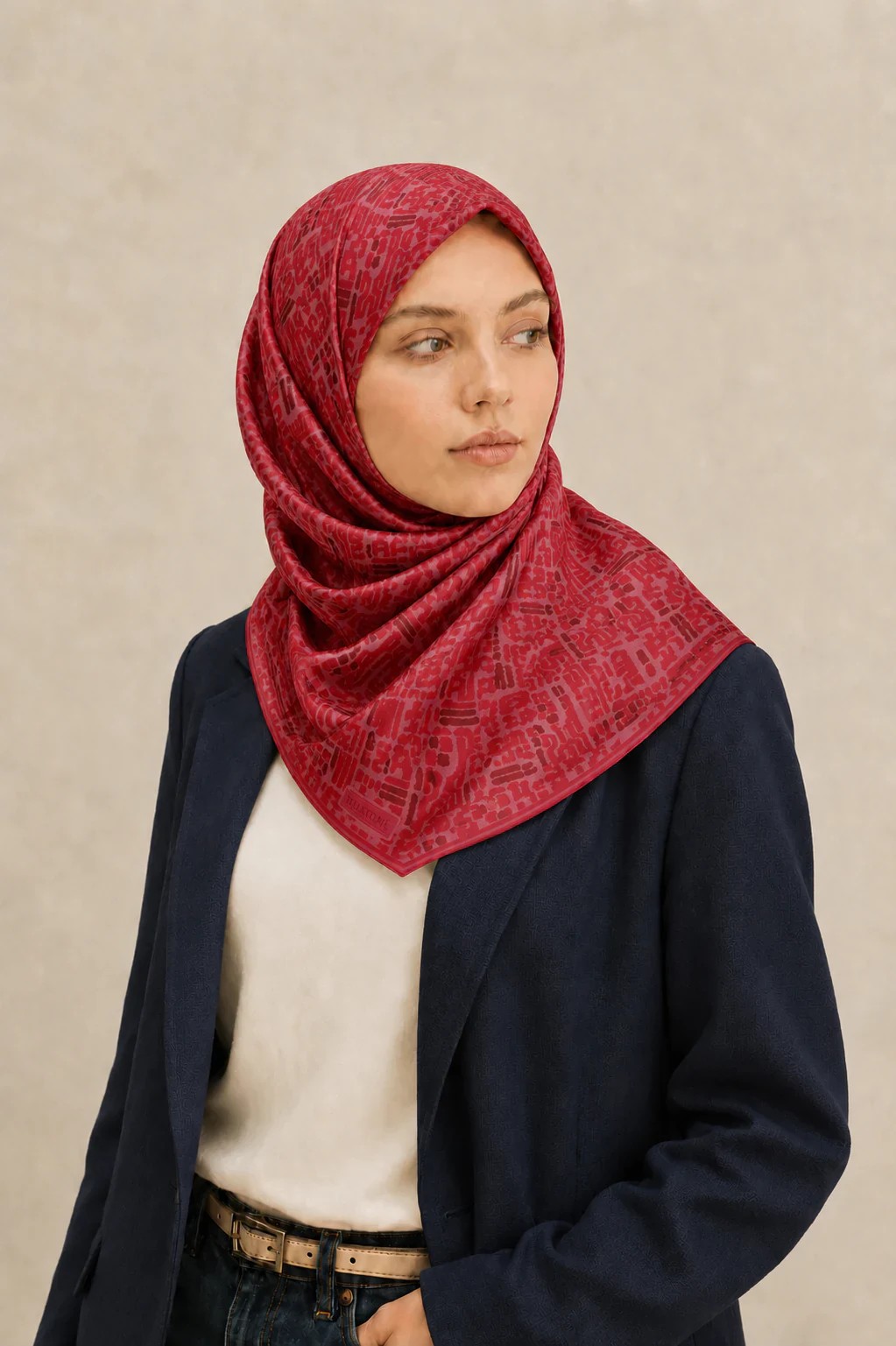 Silkhome Soft Pamuk Eşarp - Kırmızı 2