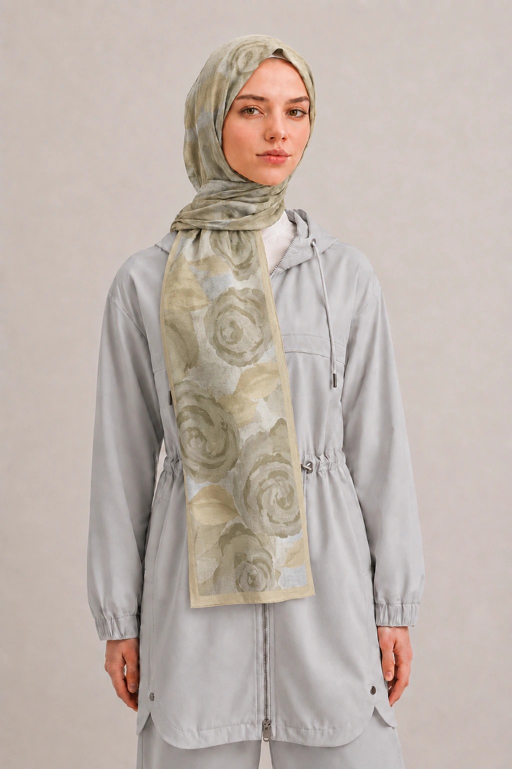 Camellia Scarfs Bambu Crash Şal - Fıstık Yeşili 1