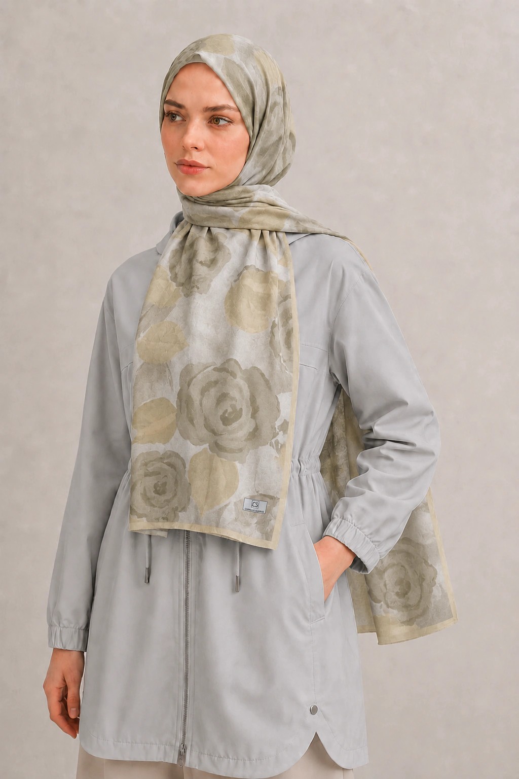 Camellia Scarfs Bambu Crash Şal - Fıstık Yeşili 2