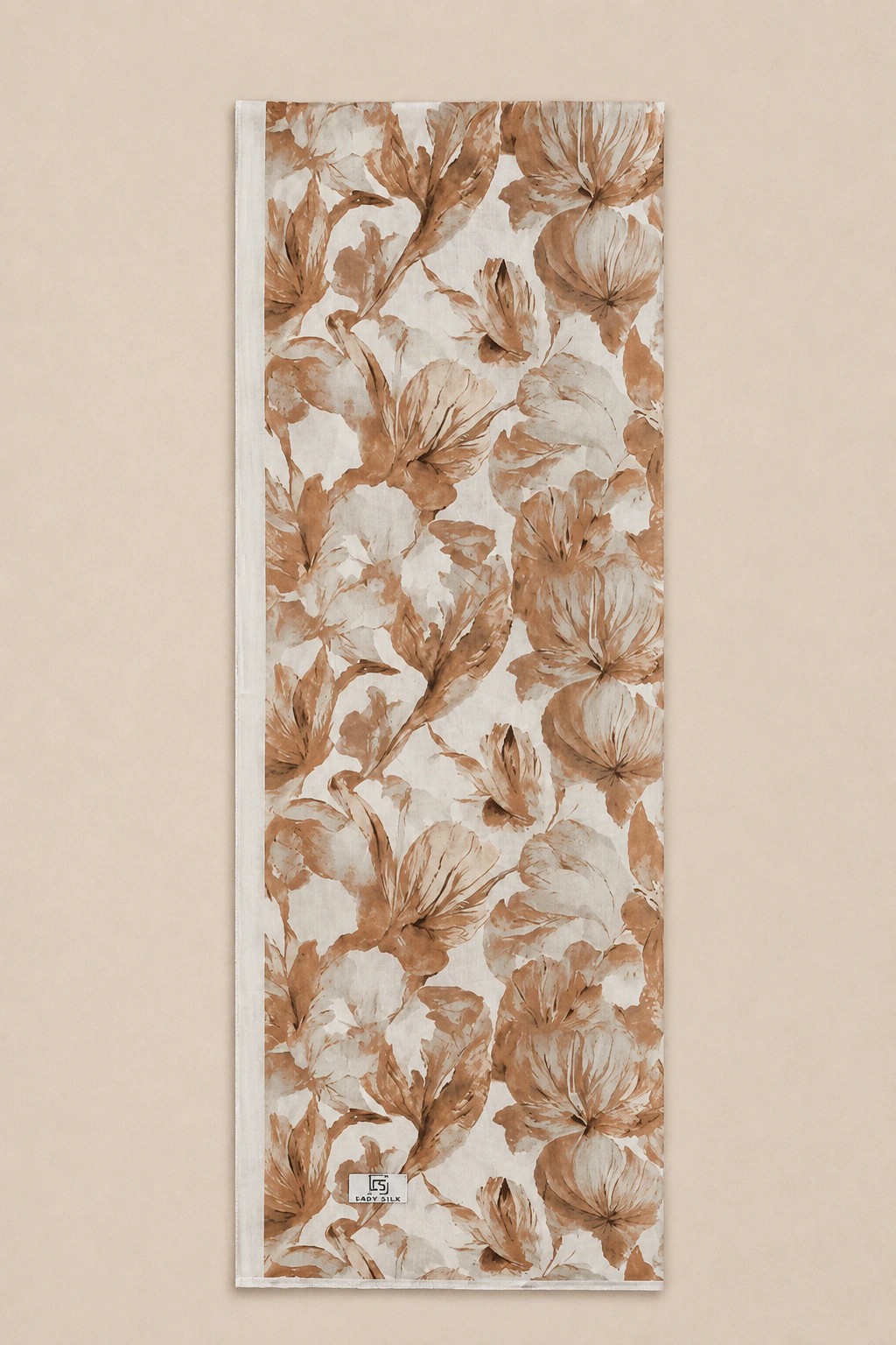 Camellia Scarf Rami Kumaş Şal - Pembe 3