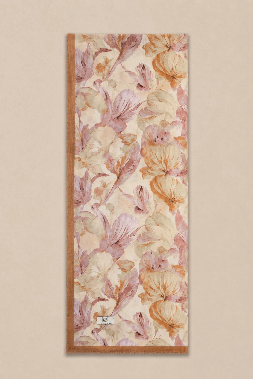Camellia Scarf Rami Kumaş Şal - Lila 3