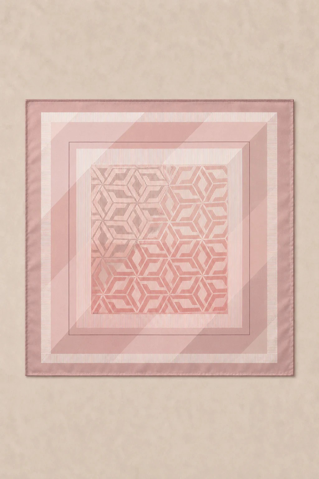Armine Nostalji İpek Eşarp - Pudra Pembe - Pudra 3