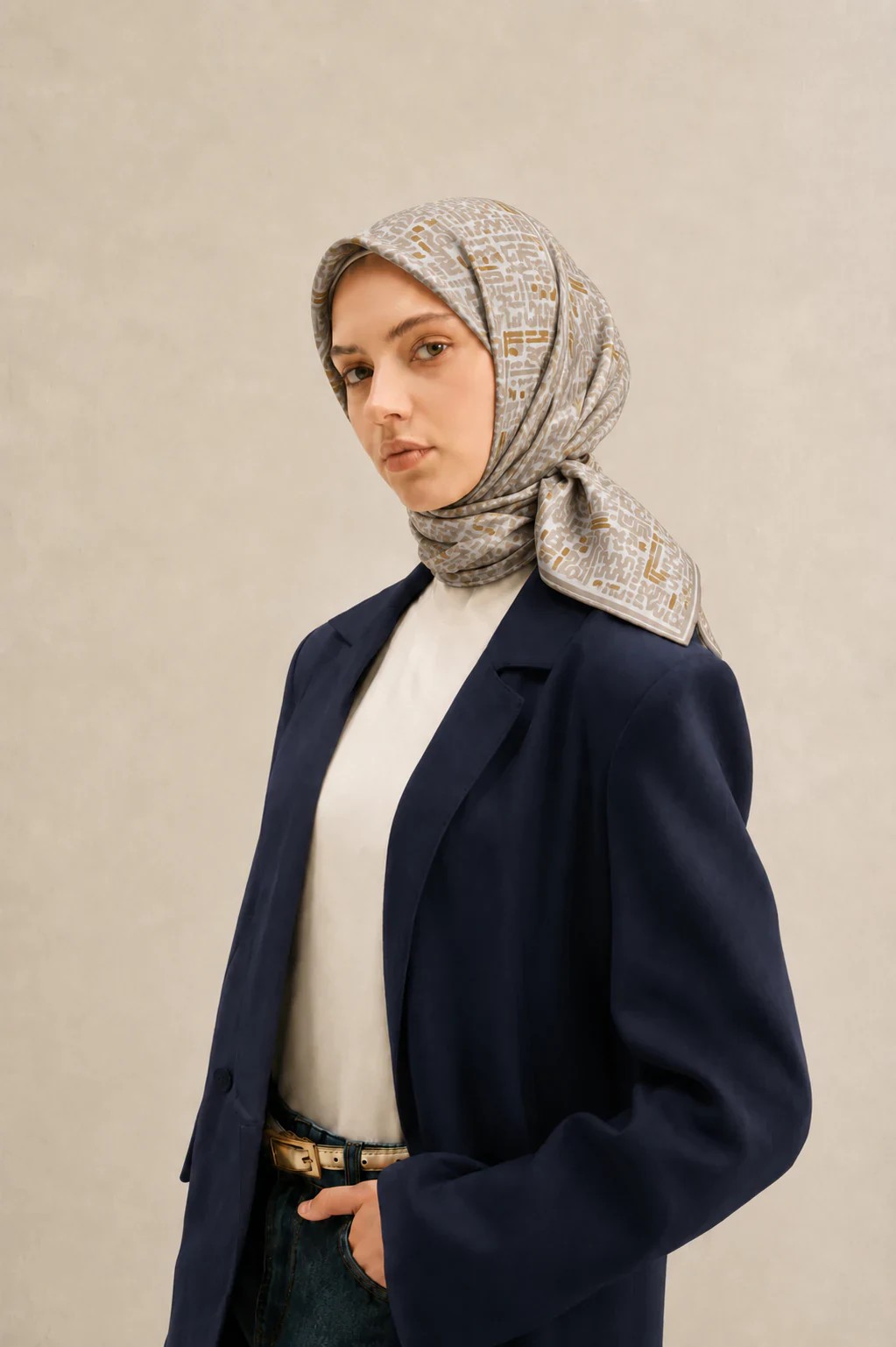 Silkhome Soft Pamuk Eşarp - Bej 1