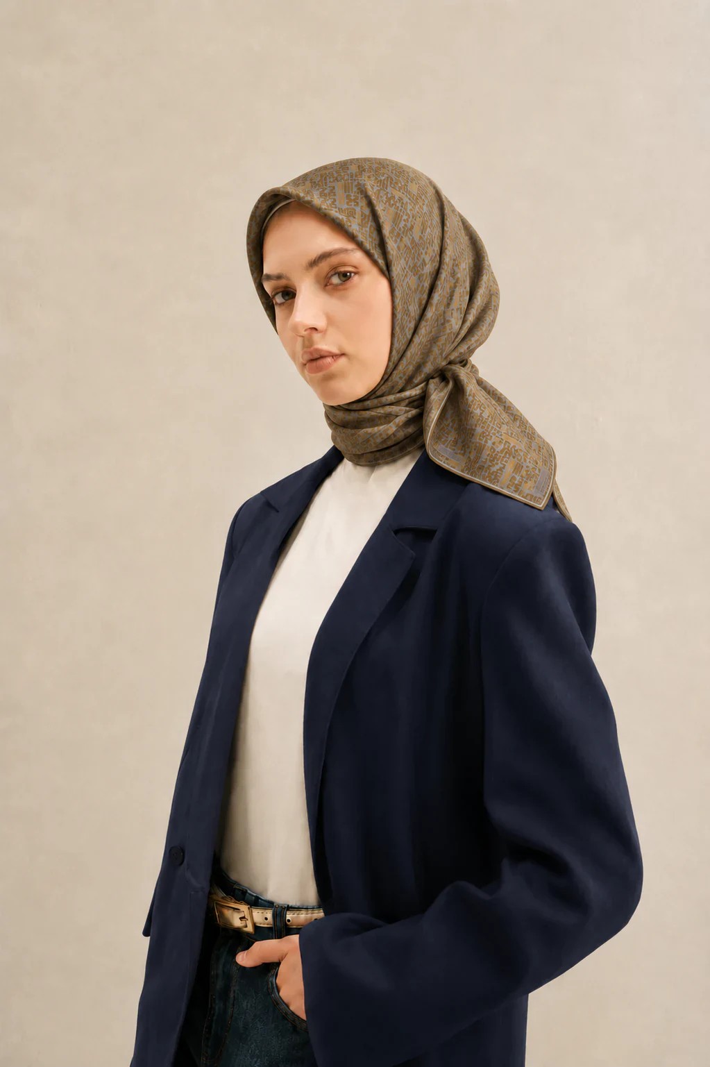 Silkhome Soft Pamuk Eşarp - Haki 1