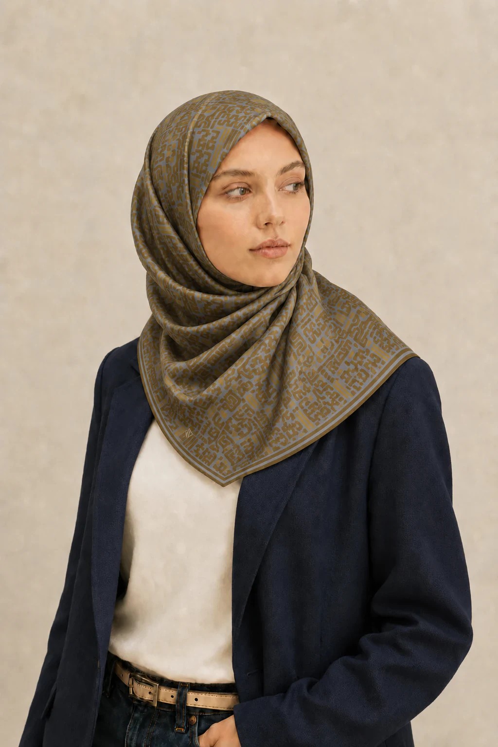 Silkhome Soft Pamuk Eşarp - Haki 2