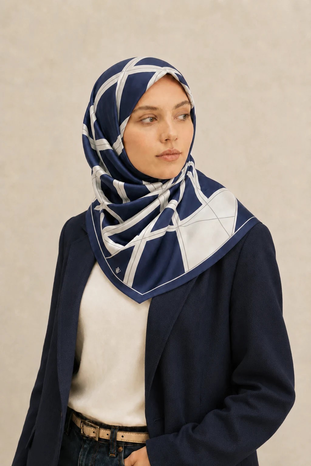 Armine Ipek Eşarp Nostalji 2800 05 - Sura Ipek, 05 - Lacivert 2