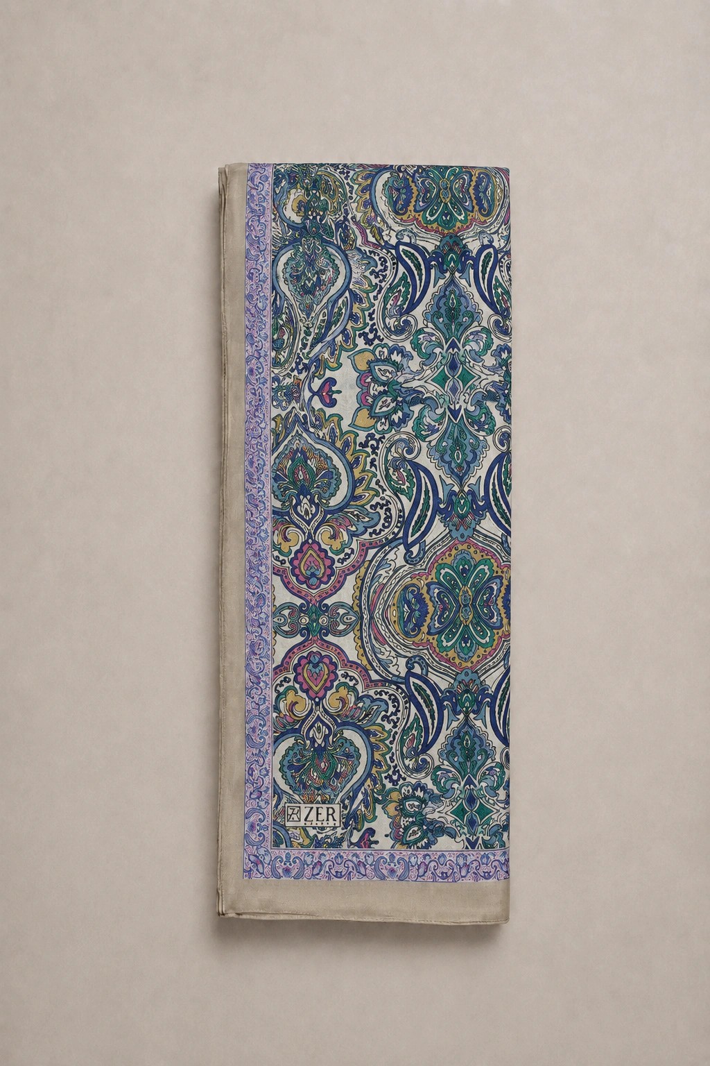 ZER SOFT PAMUK ŞAL - Krem 3