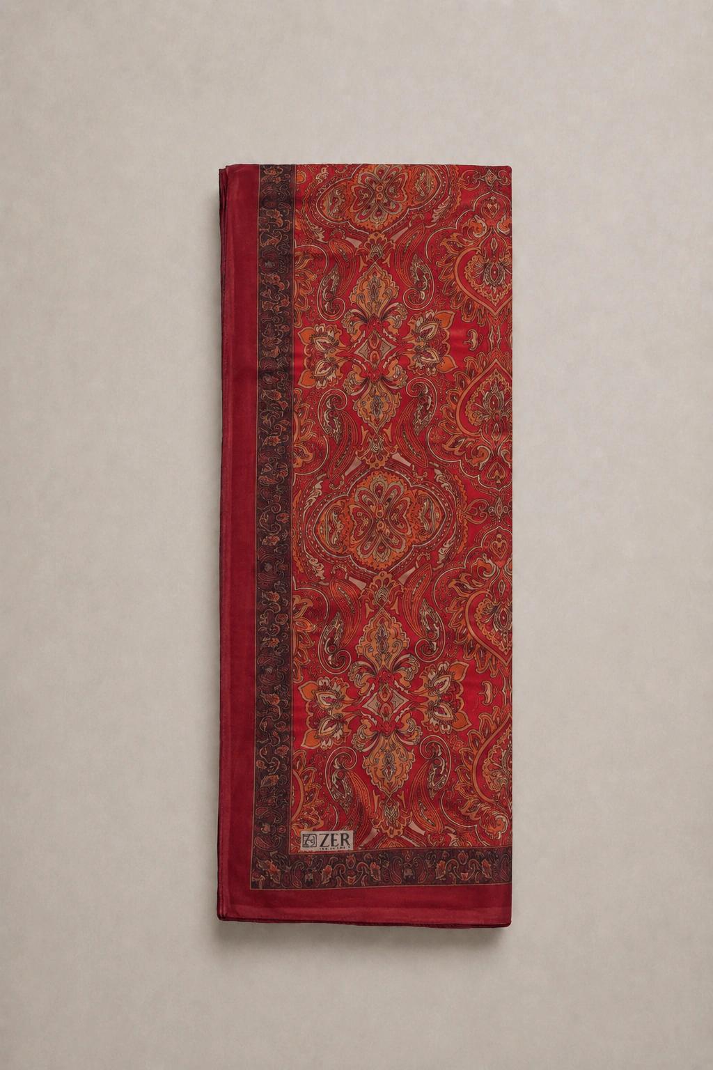 ZER SOFT PAMUK ŞAL - Kırmızı 3
