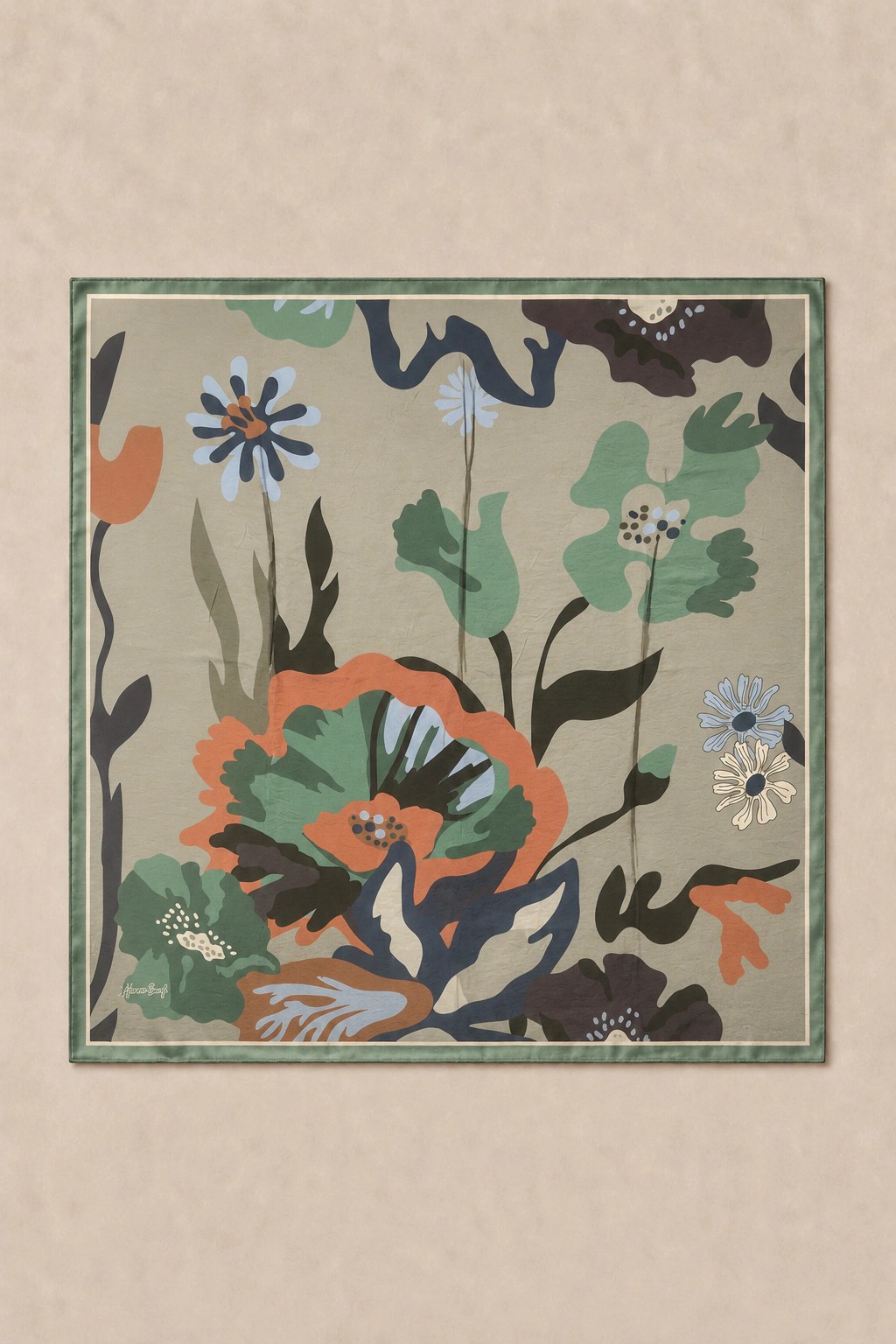 Harem Scarf Soft Pamuk Eşarp - Haki 3
