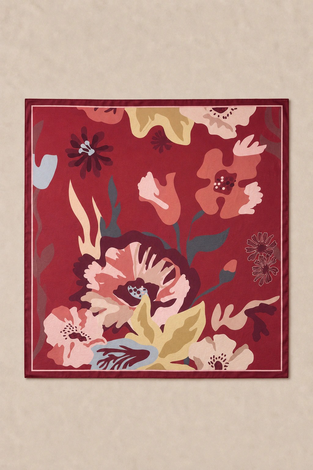 Harem Scarf Soft Pamuk Eşarp - Bordo 3