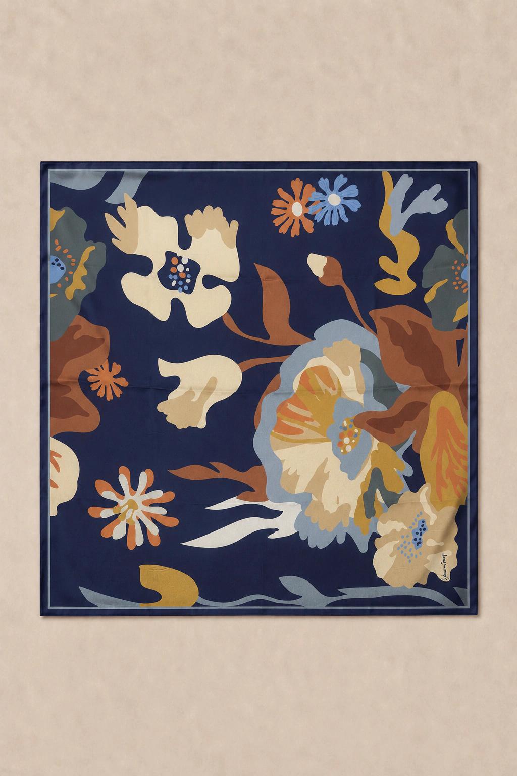 Harem Scarf Soft Pamuk Eşarp - Lacivert 3