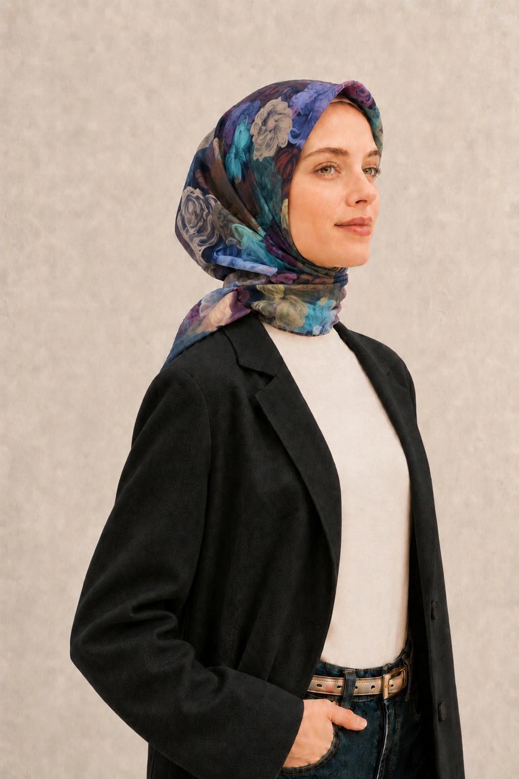 Zer Soft Pamuk Eşarp - Çok Renkli 2