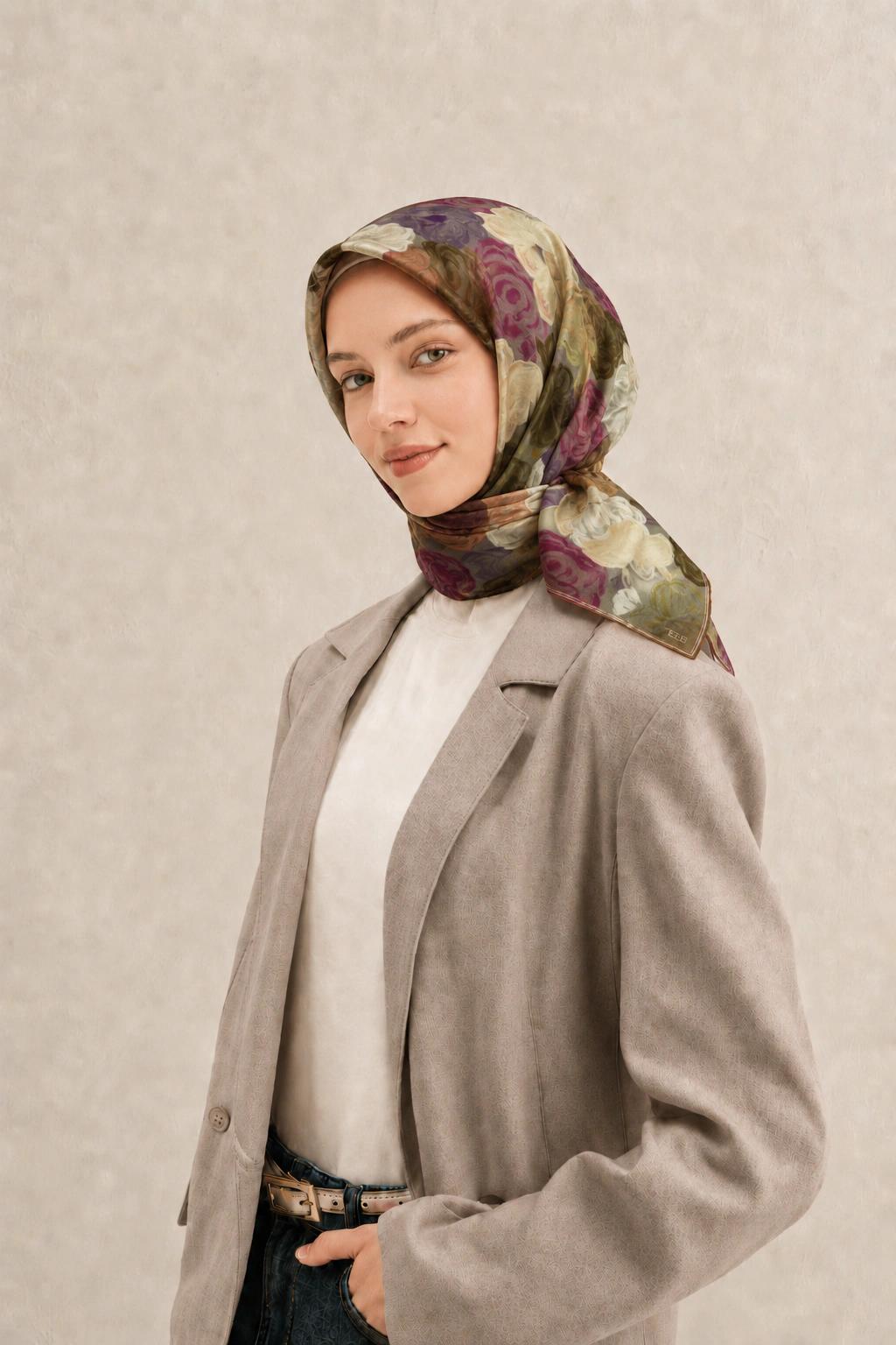 Zer Soft Pamuk Eşarp - Vizon