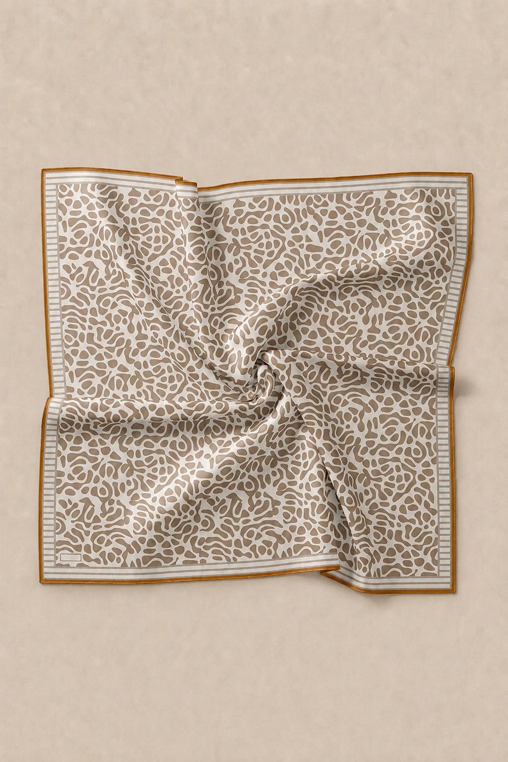 Monare Silkhome Eşarp - Soft Çizgi - Camel 3