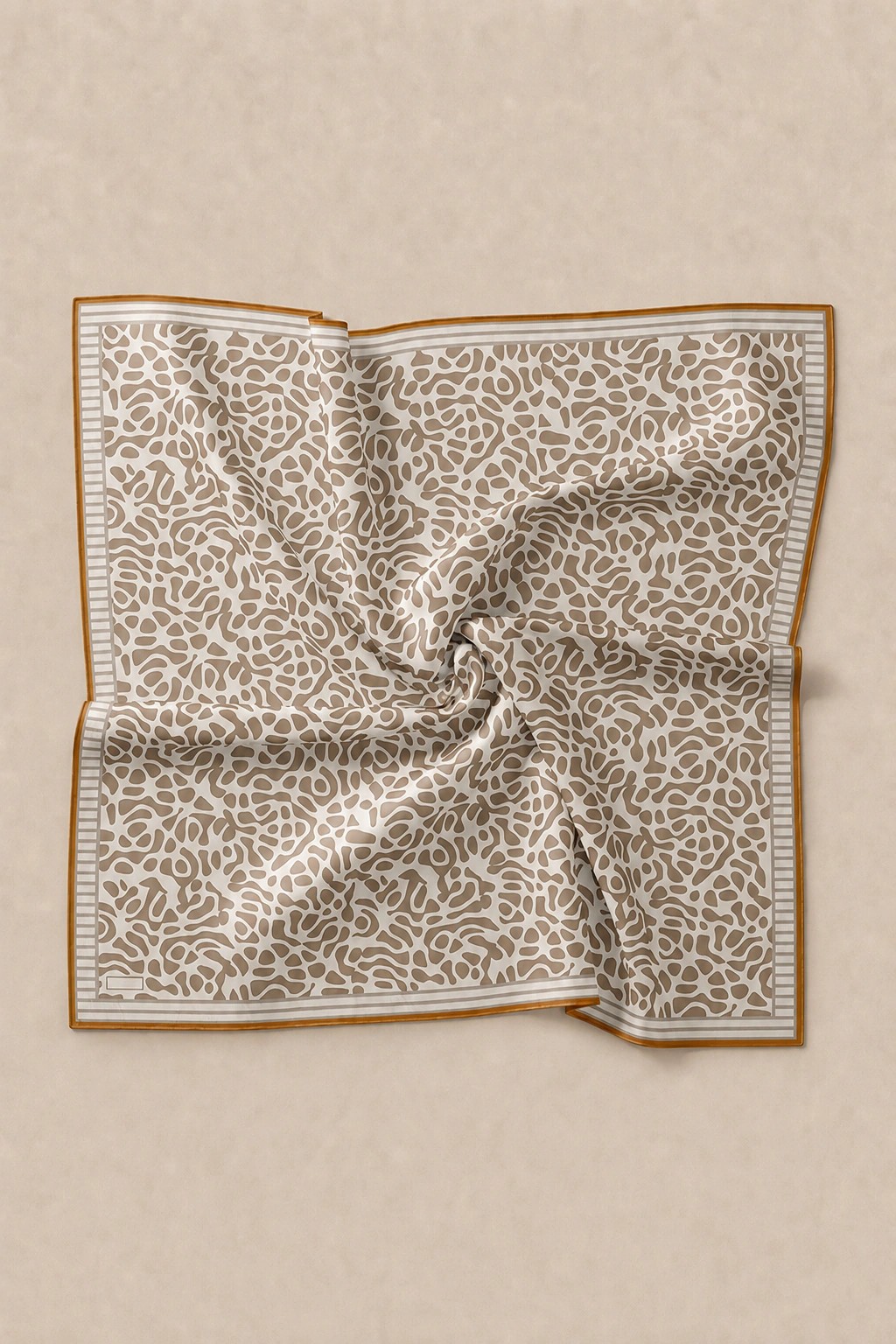 Monare Silkhome Eşarp - Soft Çizgi - Camel 3