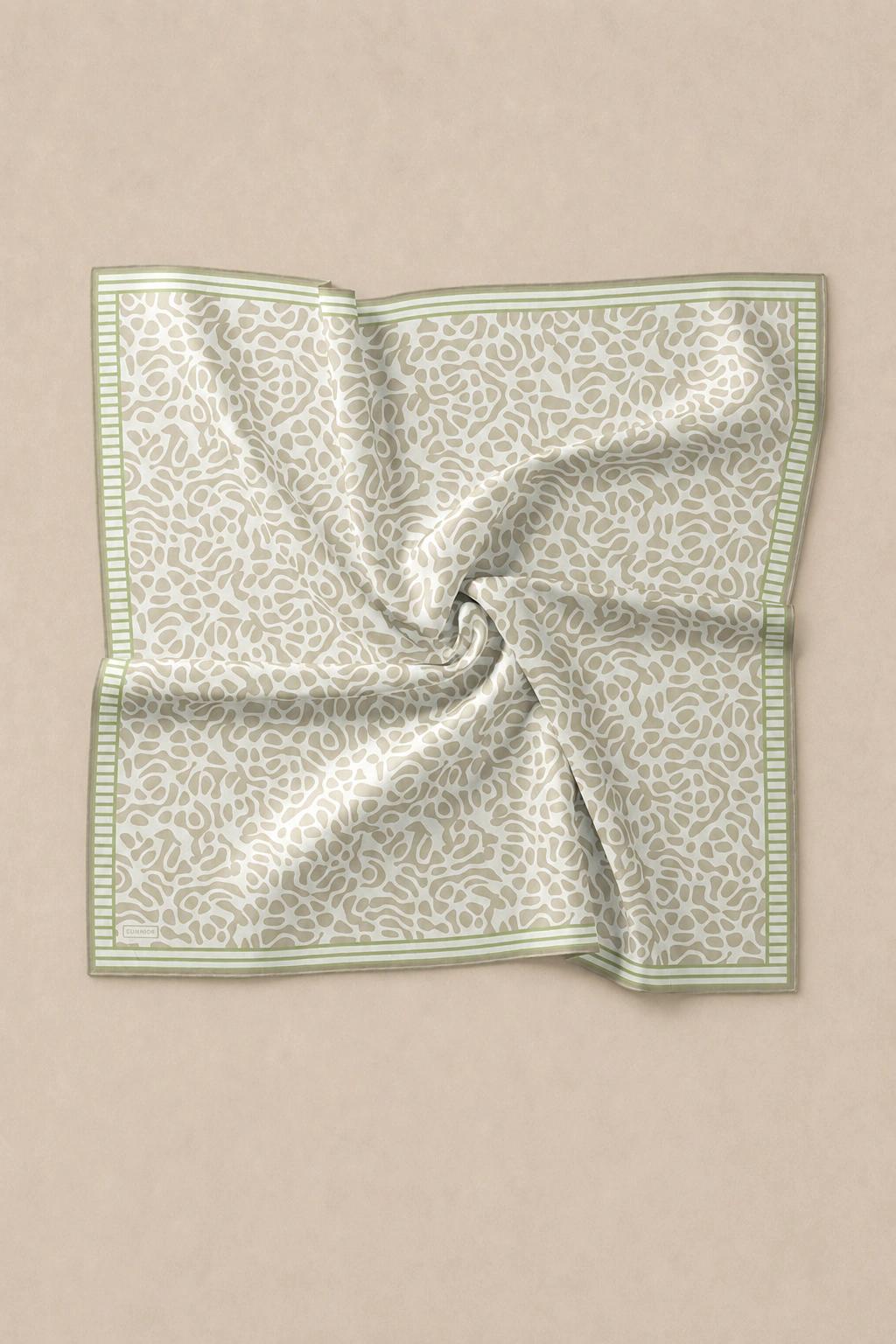 Monare Silkhome Eşarp - Soft Çizgi - Çağla Yeşili 3