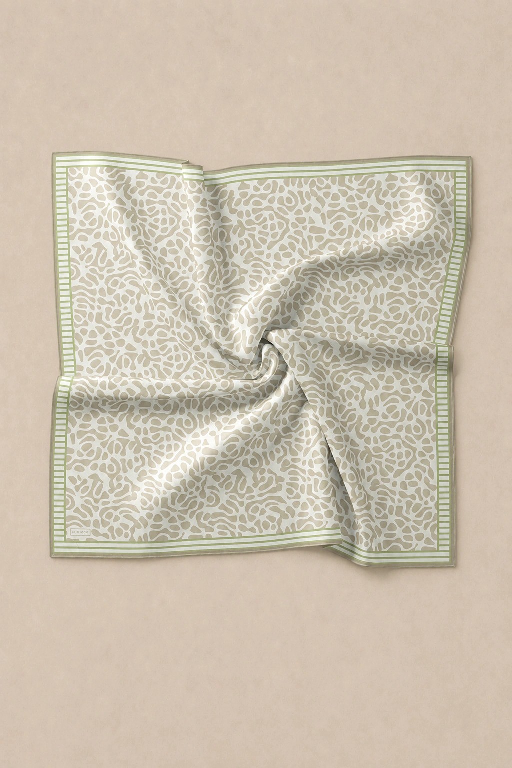 Monare Silkhome Eşarp - Soft Çizgi - Çağla Yeşili 3