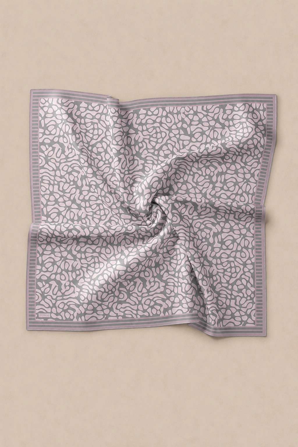 Monare Silkhome Eşarp - Soft Çizgi - Gri 3