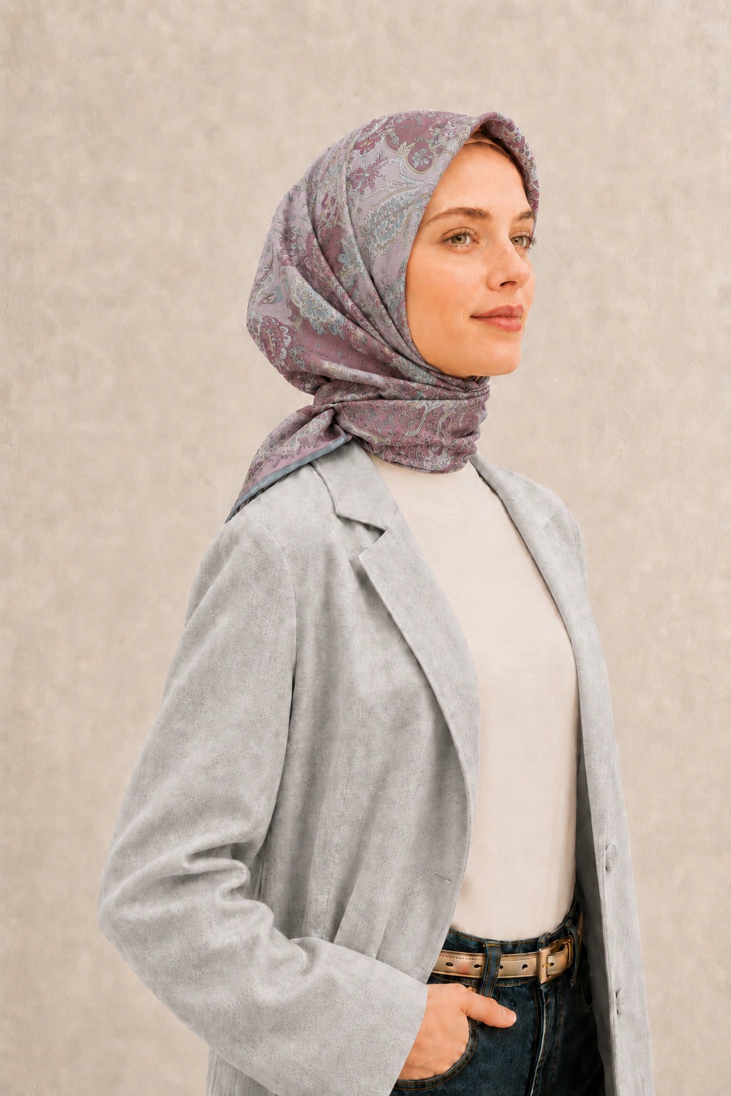 Belli Fresh Tensel Eşarp - Gül Kurusu 2