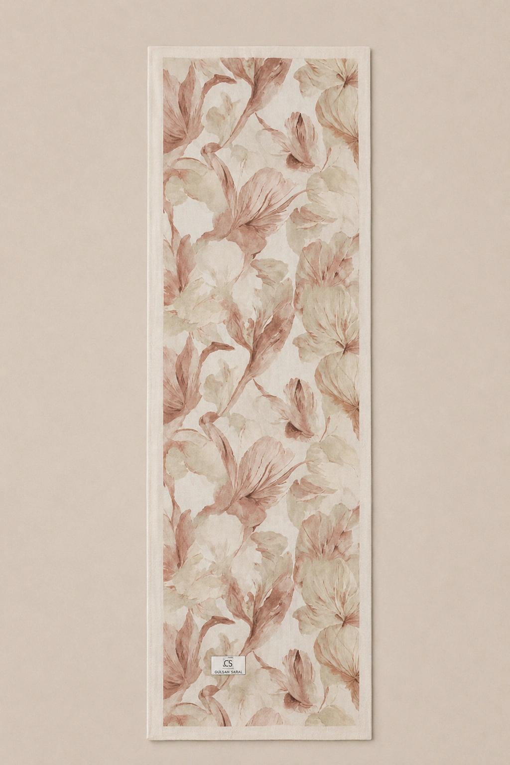 Camellia Scarf Rami Kumaş Şal - Pudra 3