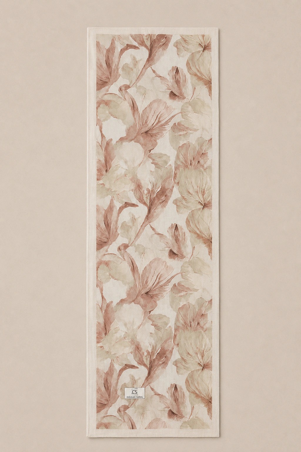 Camellia Scarf Rami Kumaş Şal - Pudra 3