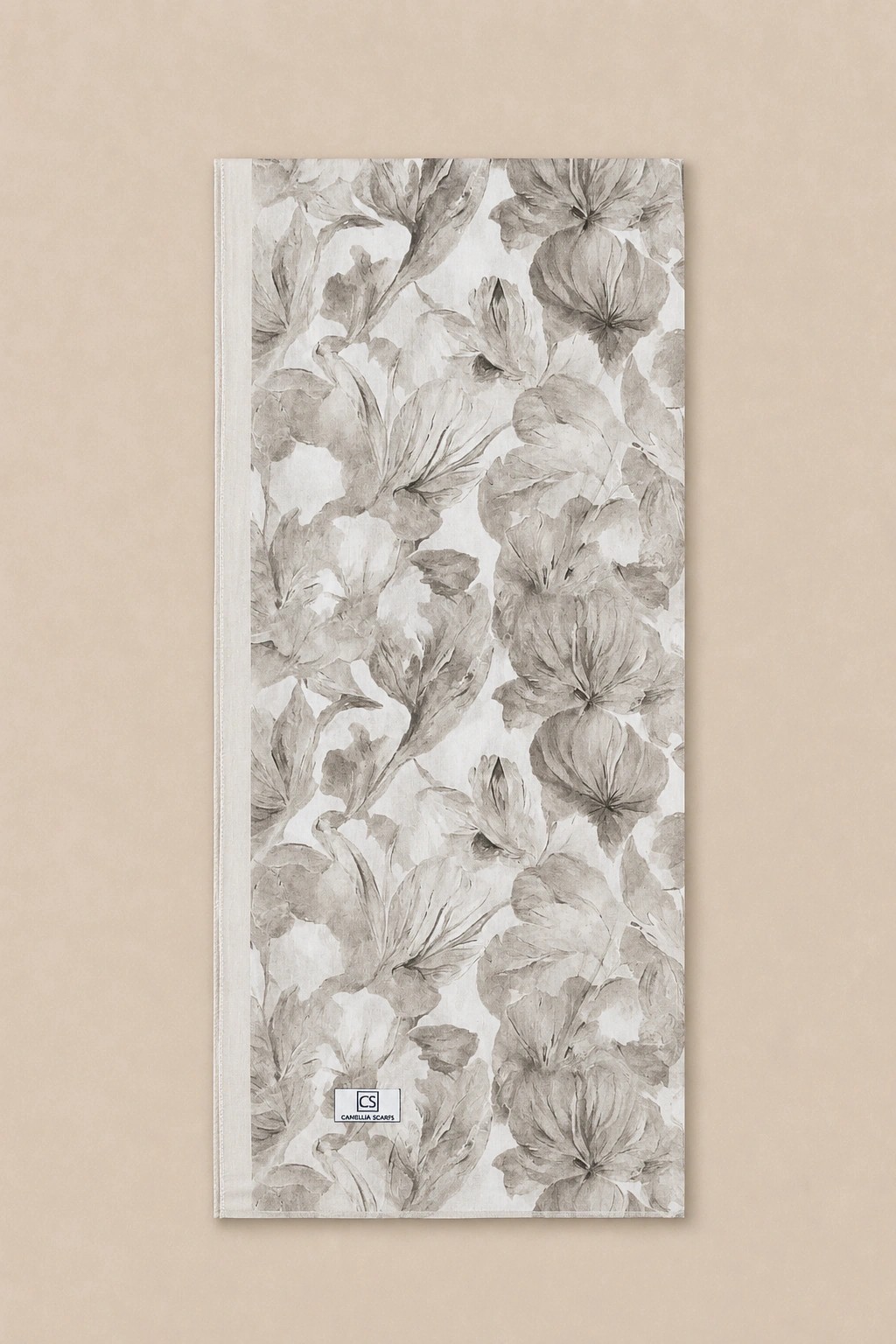 Camellia Scarf Rami Kumaş Şal - Vizon 3