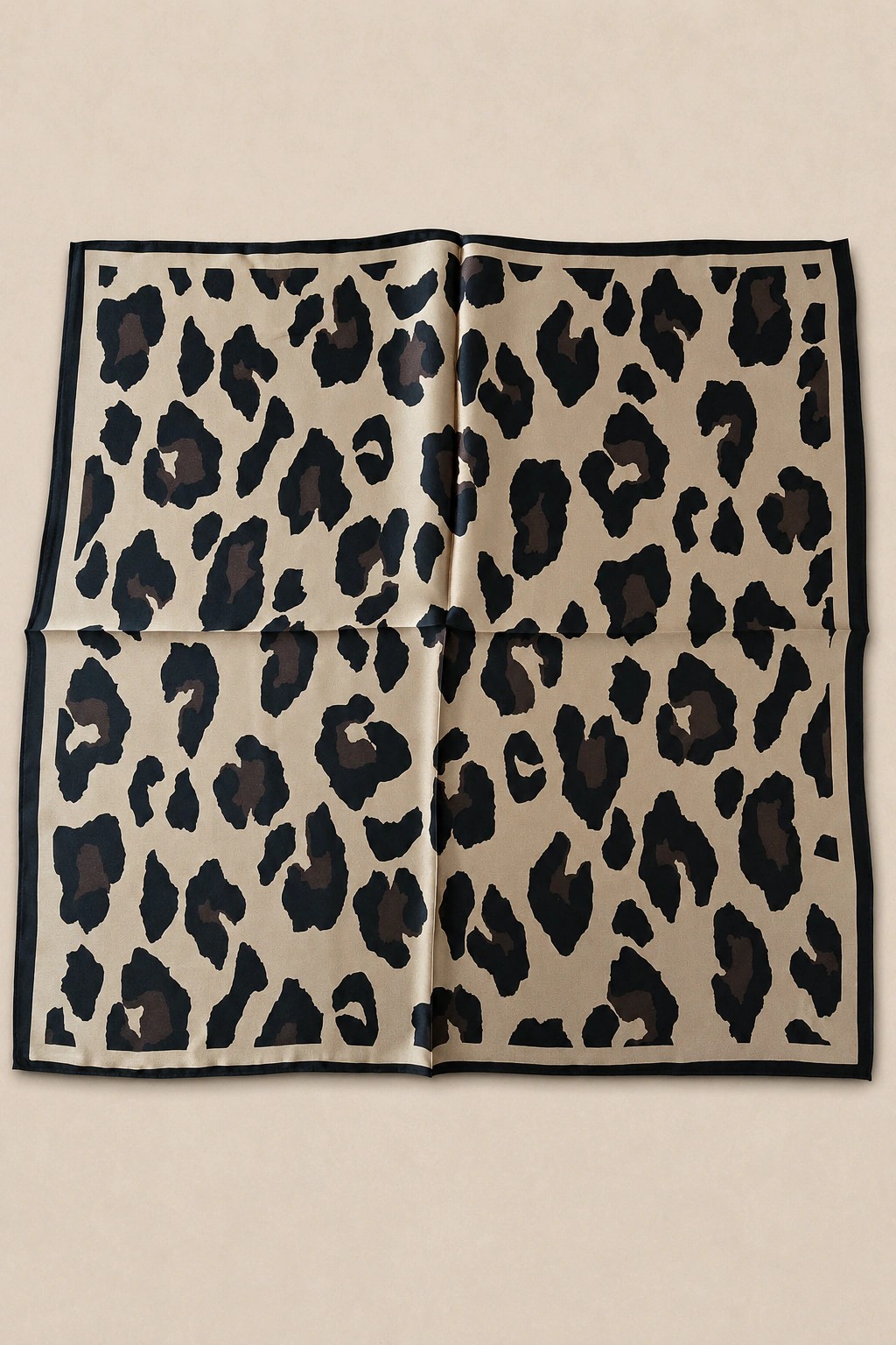 La City Lights İpek Fular - Bej Leopar - Bej 2