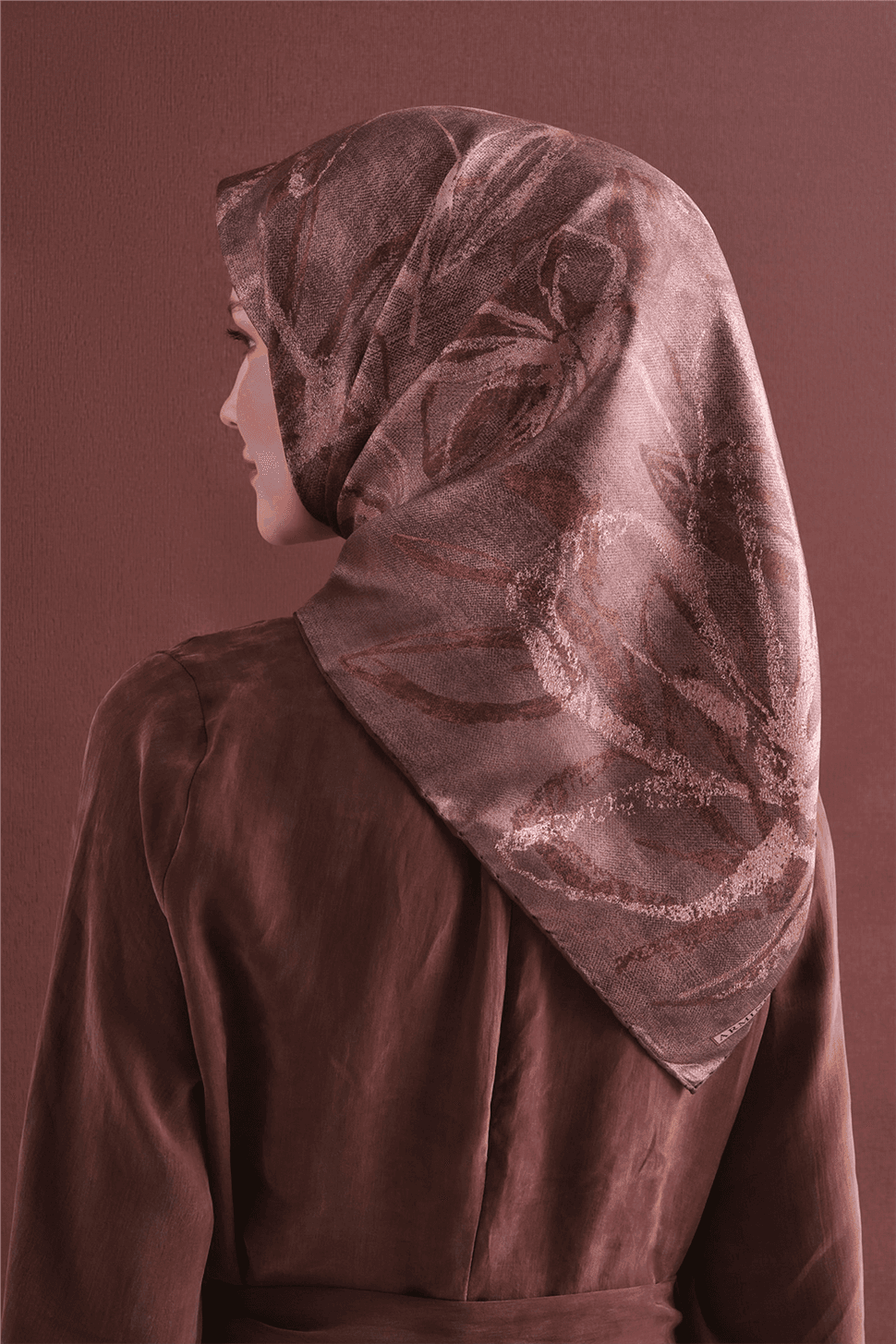 Armine Saf İpek Sura Eşarp 9600D - Pembe 4