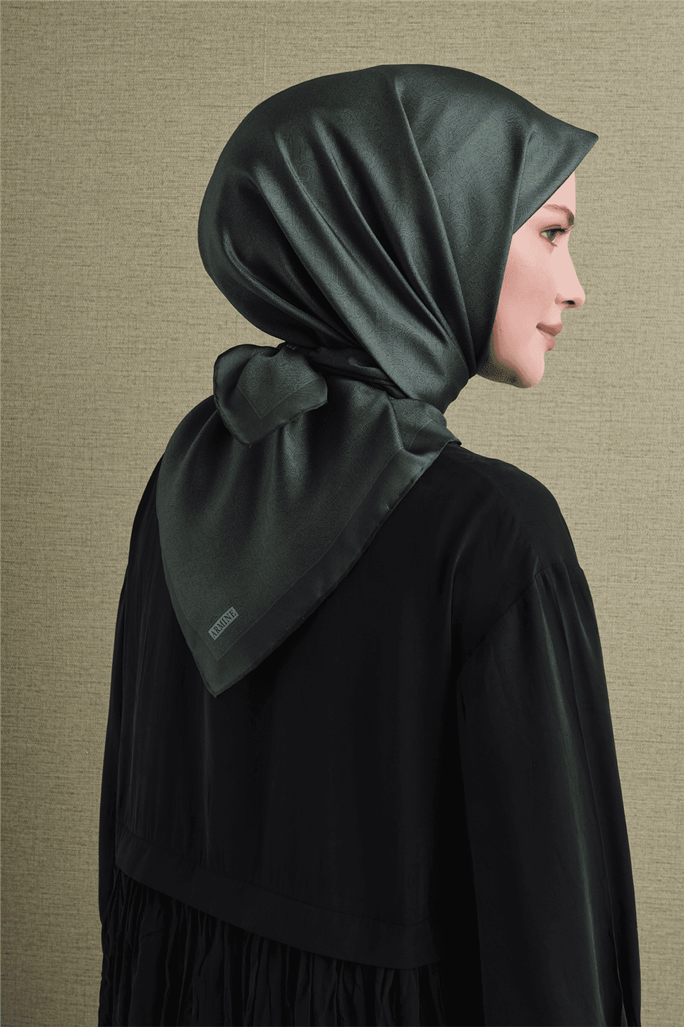 Armine Saf İpek Sura Eşarp 9601D - Yeşil 4