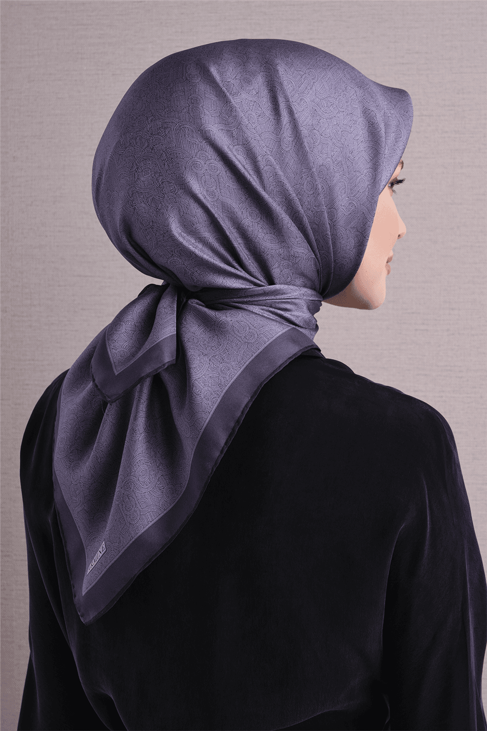 Armine Saf İpek Sura Eşarp 9601D - Mor 4